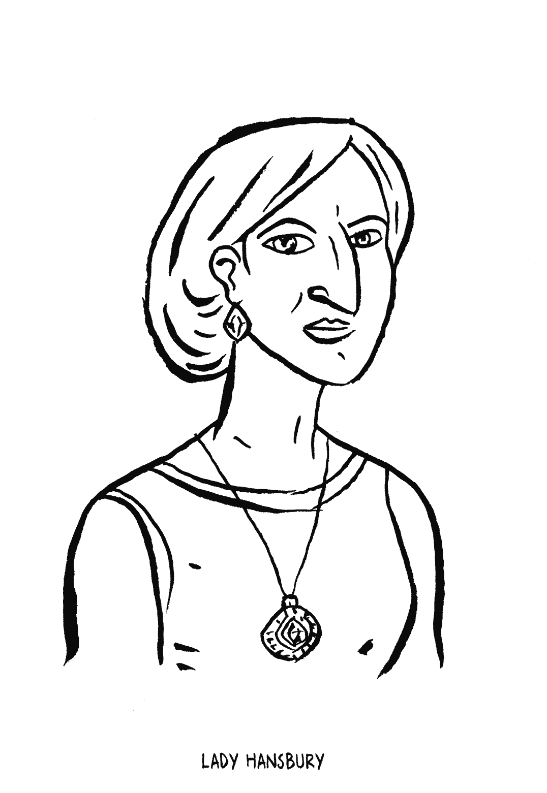 Lady Hansbury, illustratie van Johnny Bekaert