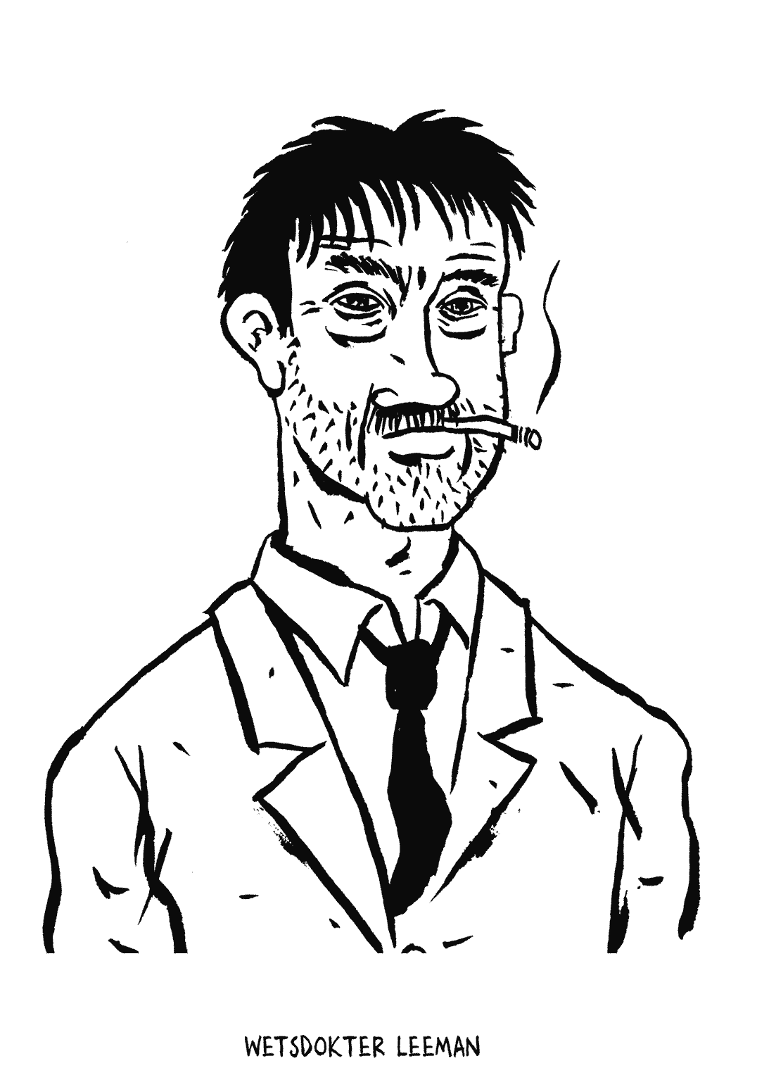 Wetsdokter Leeman, illustratie van Johnny Bekaert